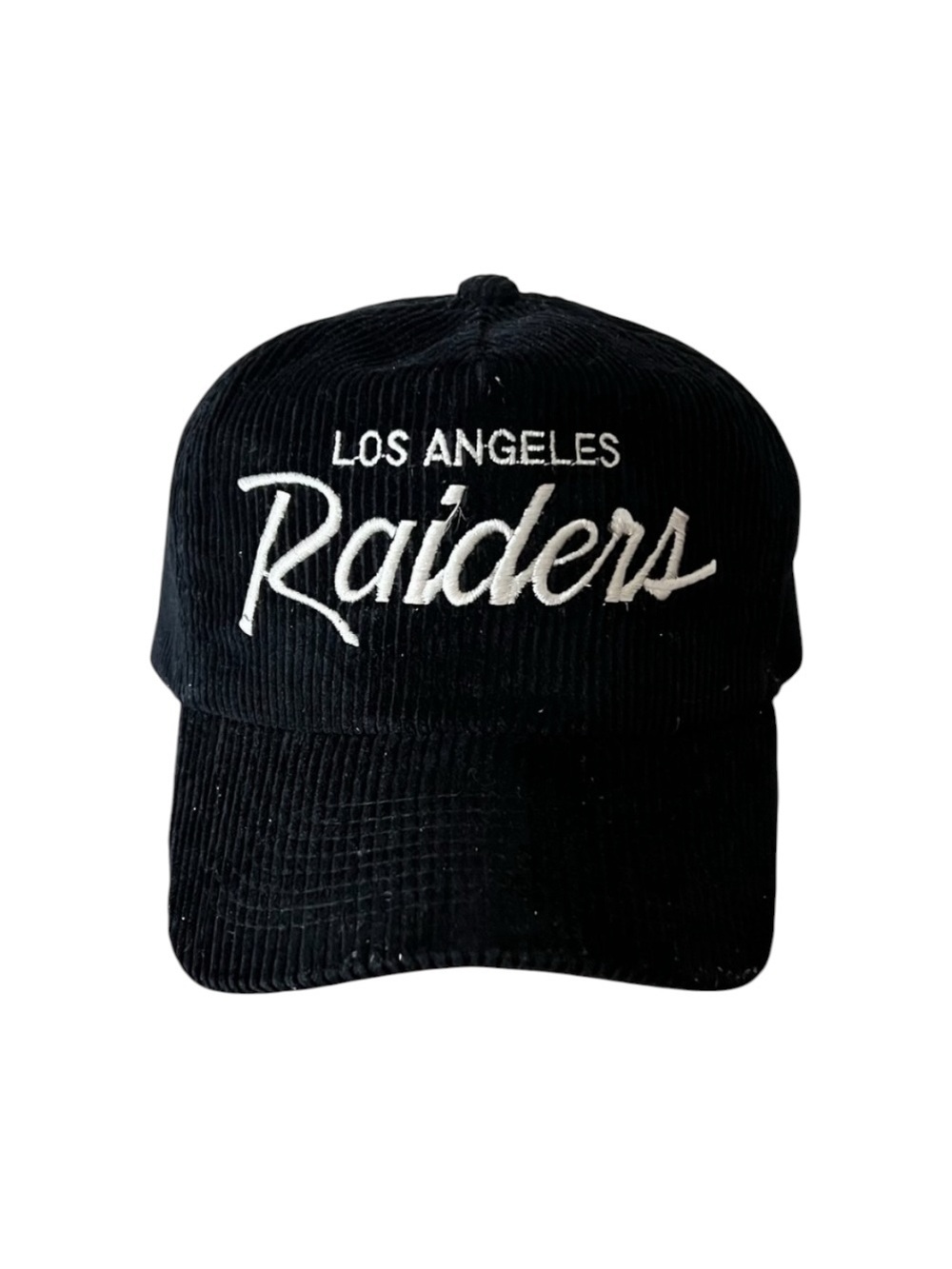 Vintage Los Angeles Raiders Sports Specialties Corduroy Hat The Cord Zip Back